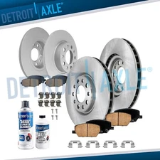 Front Rear Brake Rotors Ceramic Brake Pads for Fiat 500X Jeep Renegade Compass