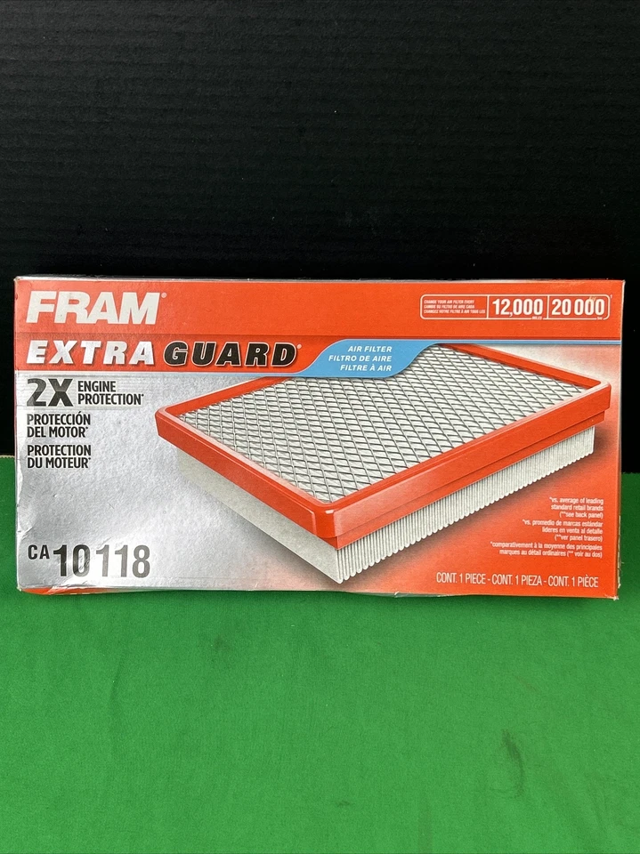 Filtro de aire de motor de repuesto FRAM Extra Guard CA10118 para Dodge y Jeep seleccionados Foto 3 de 4