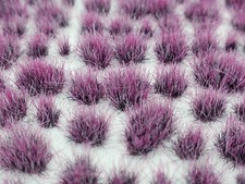 Self Adhesive Static Grass Tufts for Wargaming Terrain/Bases -Plum Purple- 4mm