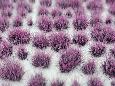 Self Adhesive Static Grass Tufts for Wargaming Terrain/Bases -Plum Purple- 4mm