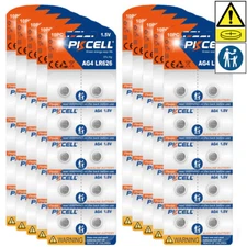 100X 377 L626 AG4 Watches Batteries V377 177 SR626SW SR66 1.5V Button Cell