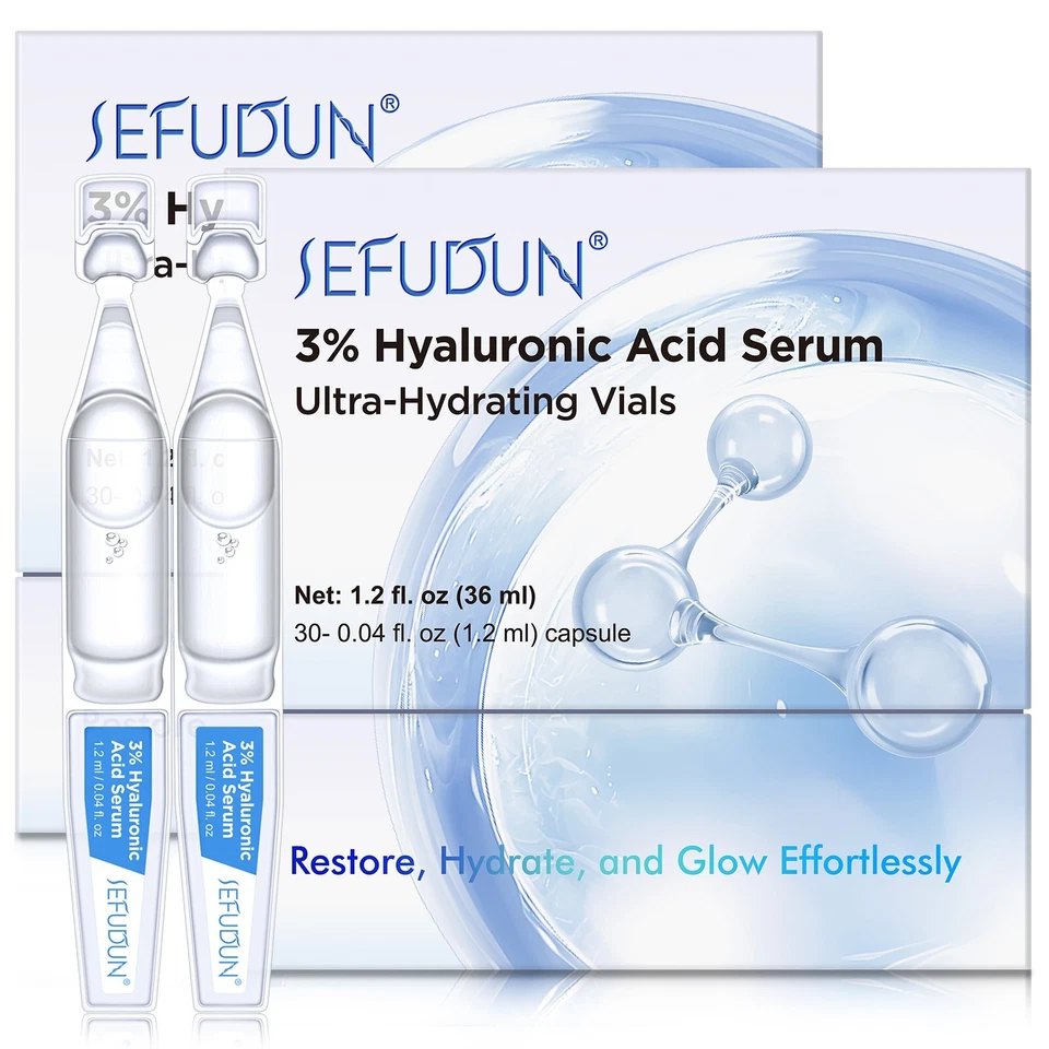 Ultra Hydrating Serum 3% Hyaluronic Acid Anti-Aging serum for face Single Vials - Image 2 of 4