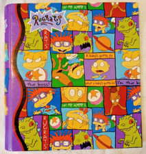 Rugrats 3- Ring 1.5" Curve Back Binder 1997 Tommy Chuckie I03C