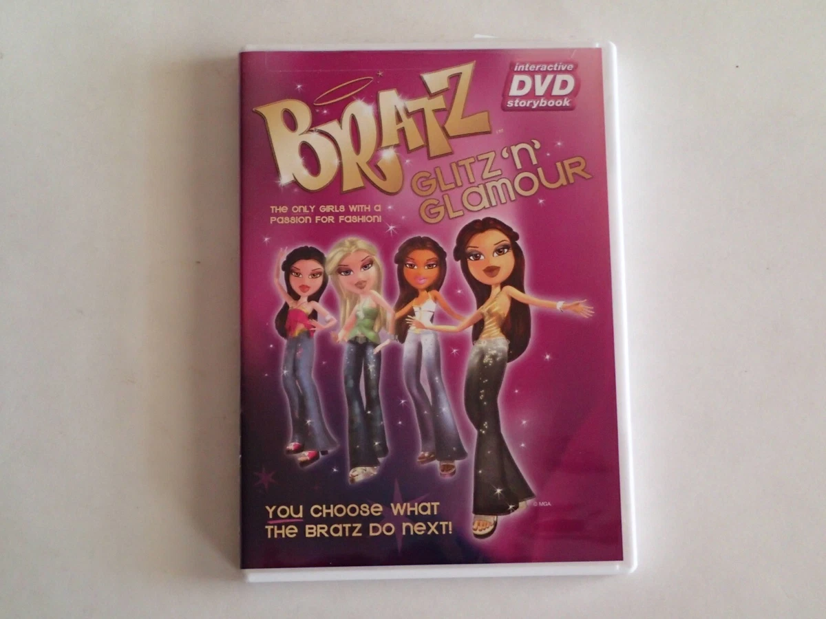 BRATZ GLITZ n GLAMOUR interactive DVD storybook Jade Cloe Sasha