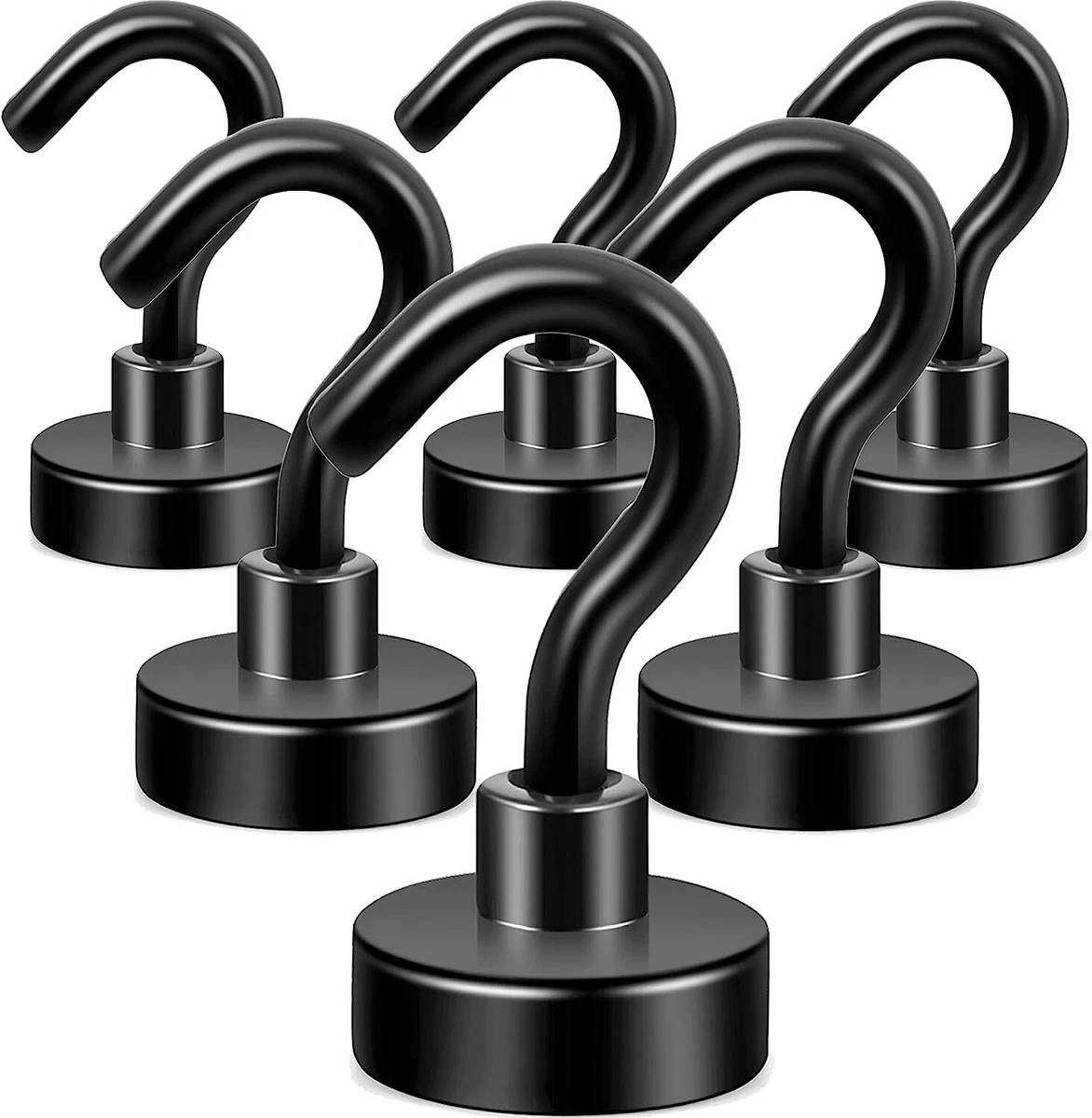 6 Strong Magnetic Hooks, Heavy Duty Extra Cruise Hook for Hanging SUPER  POWER