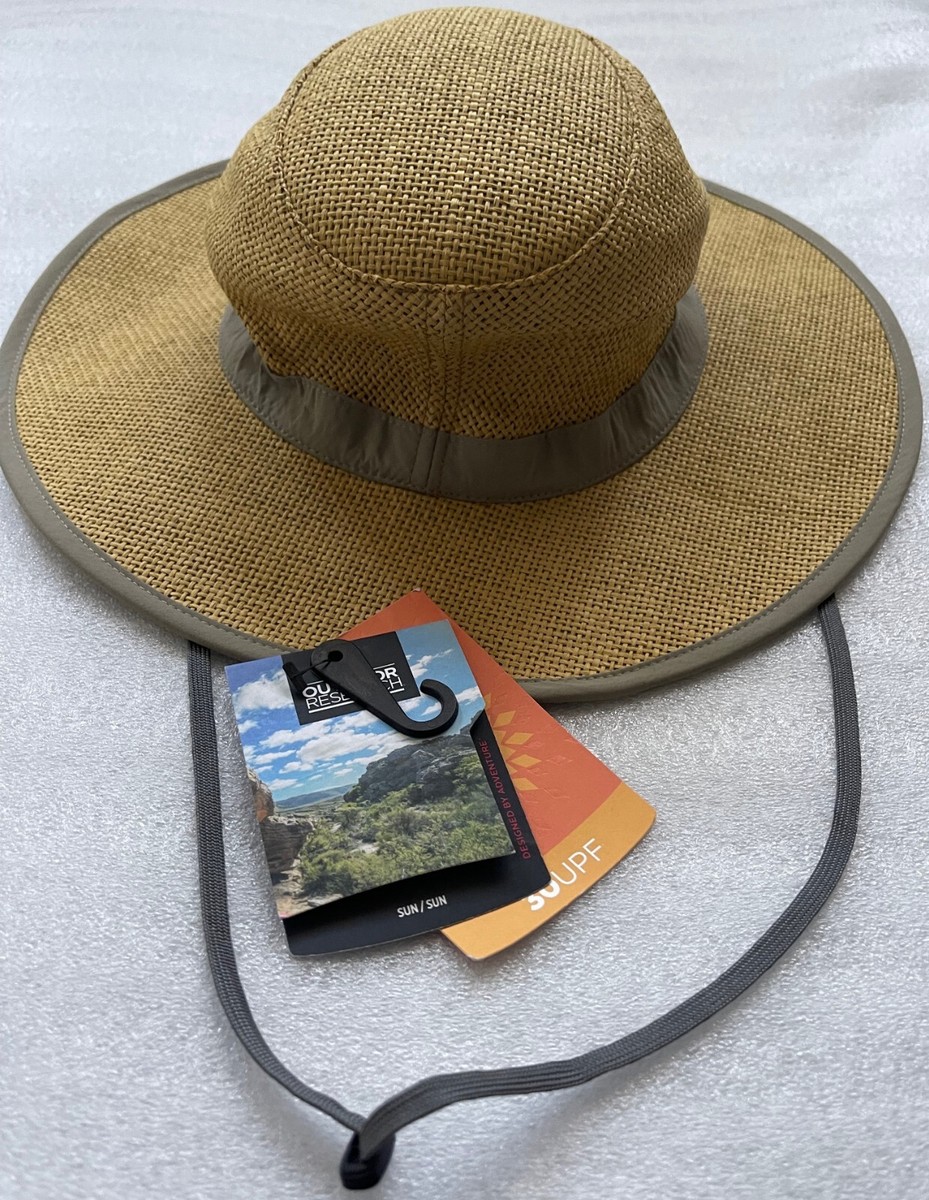 OR OUTDOOR RESEARCH 30 UPF SUN HAT, M, COLLAPSIBLE PAPYRUS, CHIN