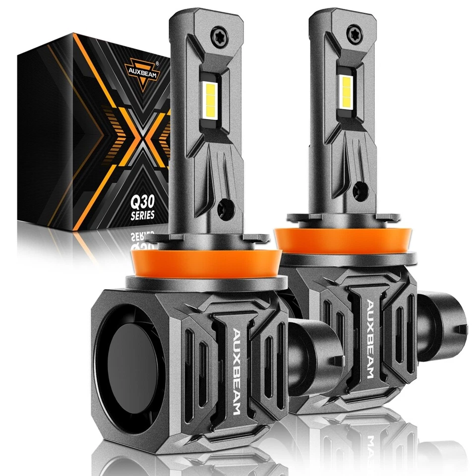 AUXBEAM 9005+H11+H10 9145 LED Headlight High+Low+Fog Bulb Combo Kit 6500K Bright - Image 2 of 4