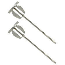 Jiffy Mixer HS-1 1/4" Shaft 2 Gallon Stainless Steel Paint Grout Mixer Blade 2PK