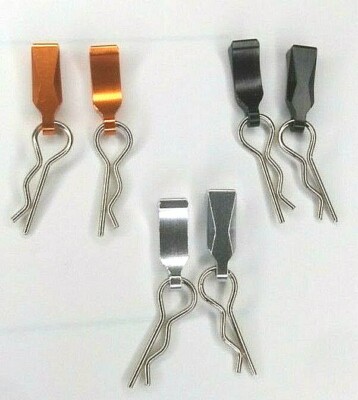 Clip Perni Carrozzeria In Alluminio Colorato Per Modellismo RC, Universali Per Traxxas, Arma, Redcat