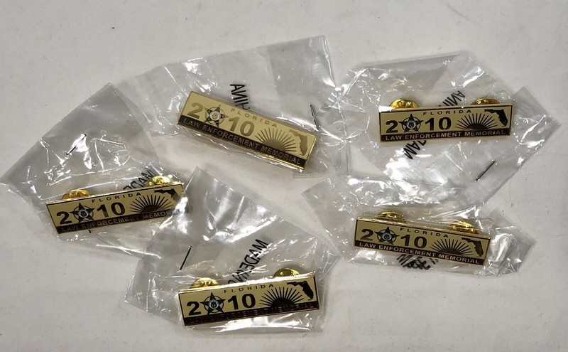 5 NOS Vintage 2010 FOP Florida State Law Enforcement Memorial Pin