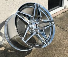 Chrome C7 Zr1 Corvette Wheels Fits 2005-2013 C6 Corvette Base 18x8.519x10