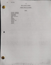 Classic Script The Bionic Woman Which One Is Jaime? Richard Anderson Notes copy