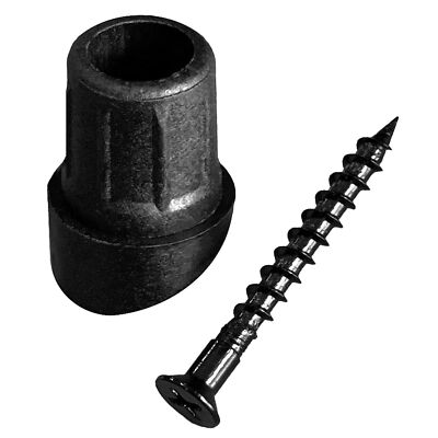 3/4'' Myard Anti-UV Black Baluster Connectors 50pcs for 25 Round Balusters wit...