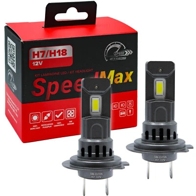 Nuovo Kit LED H7 H18 Speed Max Ventilato Parabola - Auto Moto Off-Road +300% - Bild 1 von 4