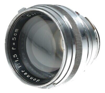 Zeiss Sonnar 1.5 f=5cm Contax RF mount lens 1.5/50 mm fast f Zeiss Sonnar 1.5 f=5cm Contax RF mount lens 1.5/50 mm fast f