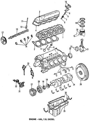 Levas de válvula para Ford E-Series/F-Series/Excursion 1984-2010 (N/P 3C3Z-6500-AA)