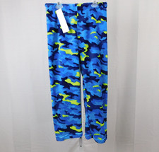 OT Revolution Boys Plush Fleece Pajama Pants - Blue Camo, 10-12 Large 8433