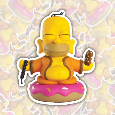The Simpsons ~ Homer Buddha * STICKER OR MAGNET *