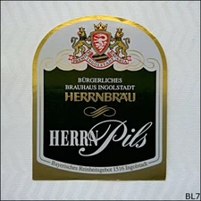 Herrnbrau Herrn Pils Beer Label (BL7)