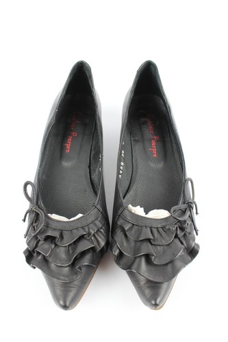 COULEUR POURPRE Ballerines Pointues Tout Cuir Noir T 36 Excellent état - Photo 7 sur 11