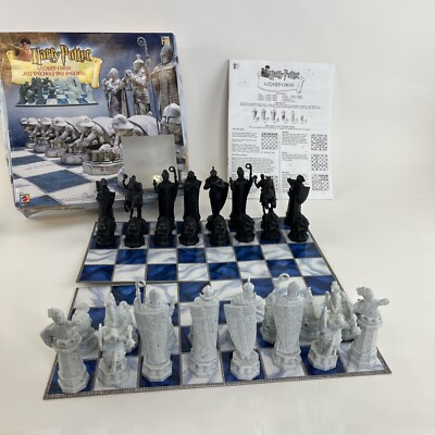 Harry Potter Wizard Chess Set 2002 Mattel 43533 Complete Chess Game With Box