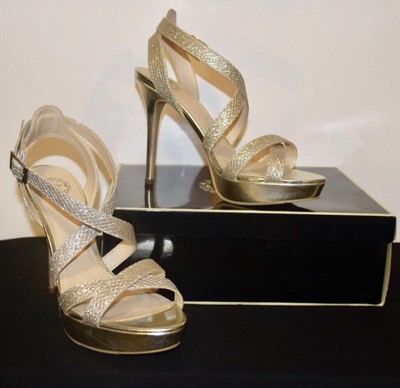 gold heels size 5