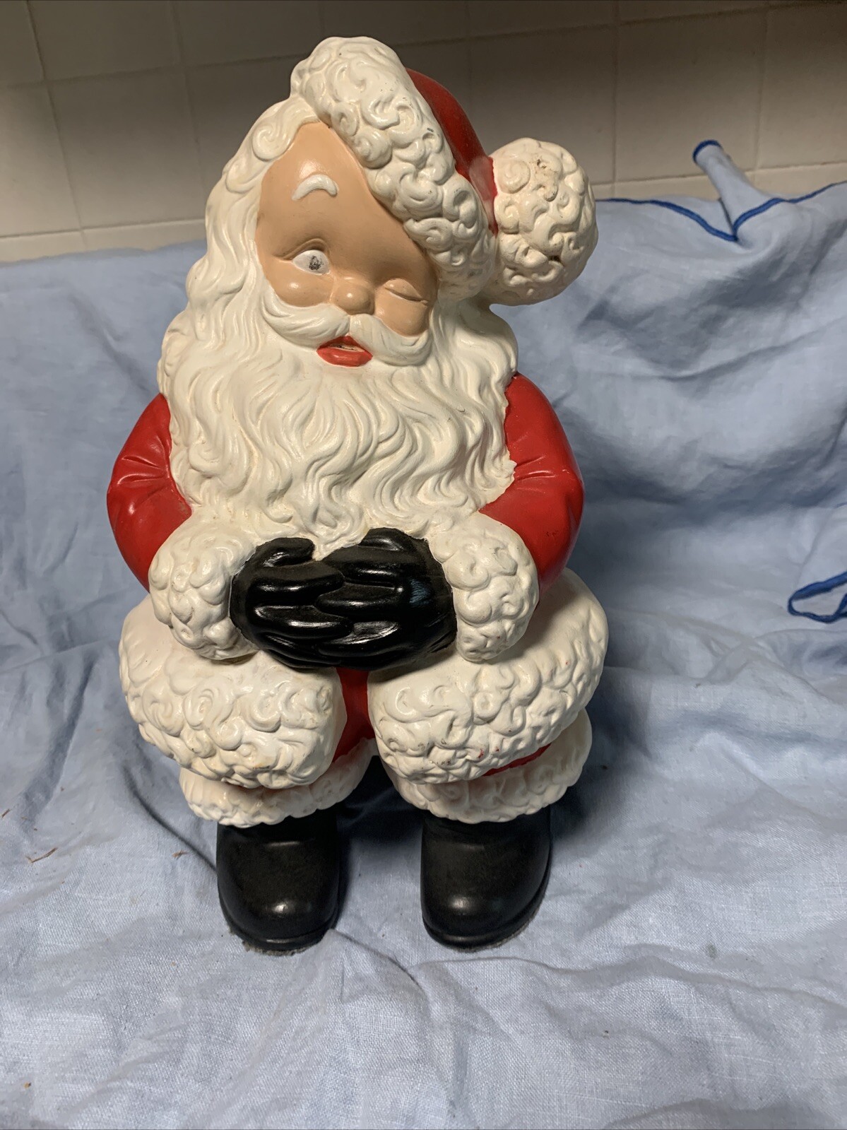 Atlantic Mold  Santa Claus-  15 in Tall Original Vtg  Nice Paint