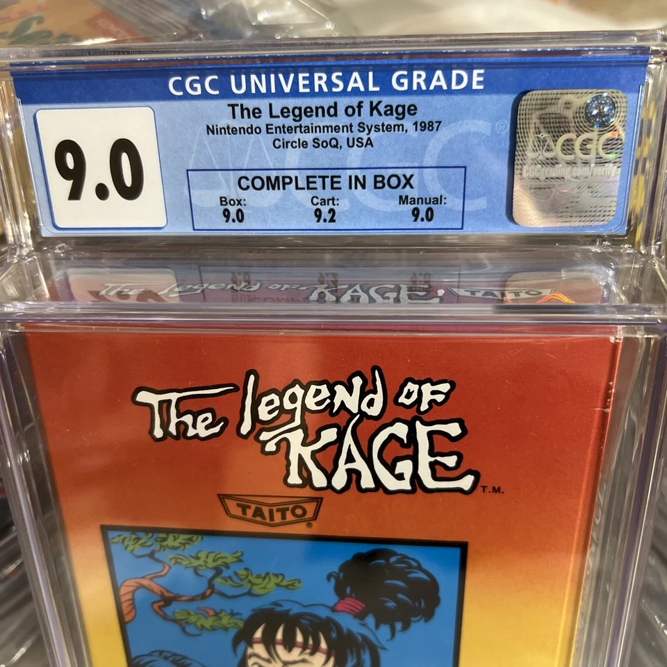 The Legend of Kage Nintendo NES CIB Graded 9.0 CGC WATA VGA - Image 2 of 4