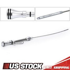 Chrome Small Block Chevy Engine Oil Dipstick Fits 327 350 383 400 Billet Handle Chrome Small Block Chevy Engine Oil Dipstick Fits 327 350 383 400 Billet Handle