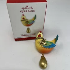 2013 Series Twelve Days of Christmas THREE FRENCH HENS #3 Ornament by Hallmark
