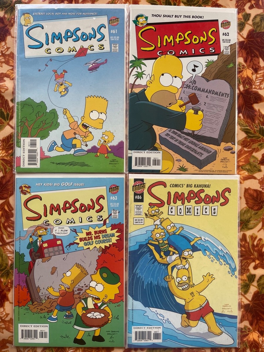 Simpsons Comics #61, 62, 63, 86 | eBay