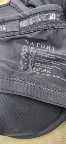 New Old Stock / No Tags: Womens Natori Black Bra / 34D / Comes with Straps - Picture 5 of 7