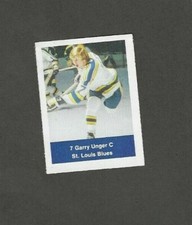 1974-75 NHL STAMP ACME LOBLAWS 7 GARRY UNGER ST. LOUIS BLUES