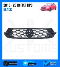 FIAT TIPO 2016 - 2019 FRONT BUMPER CENTER GRILLE ALL BLACK pn 735642866