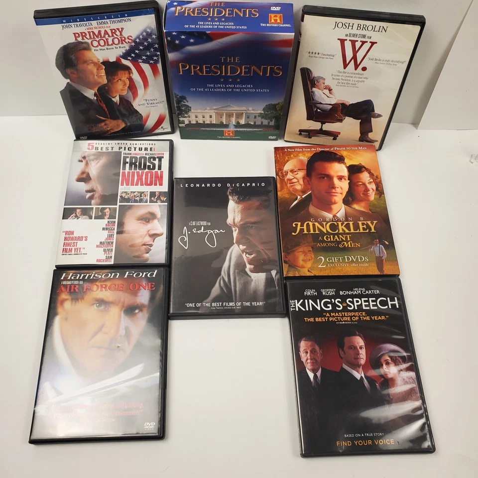 DVD Movie Lot Presidents Election History W., Primary Colors, J. Edgar, Nixon - Image 2 of 4