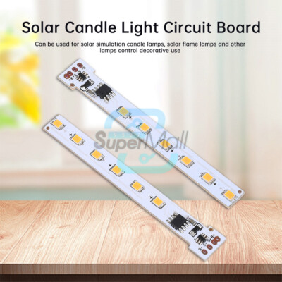 1-10X 12LED 1.2V Solar Flame Light Control Board Solar Candle Lamp Circuit Board