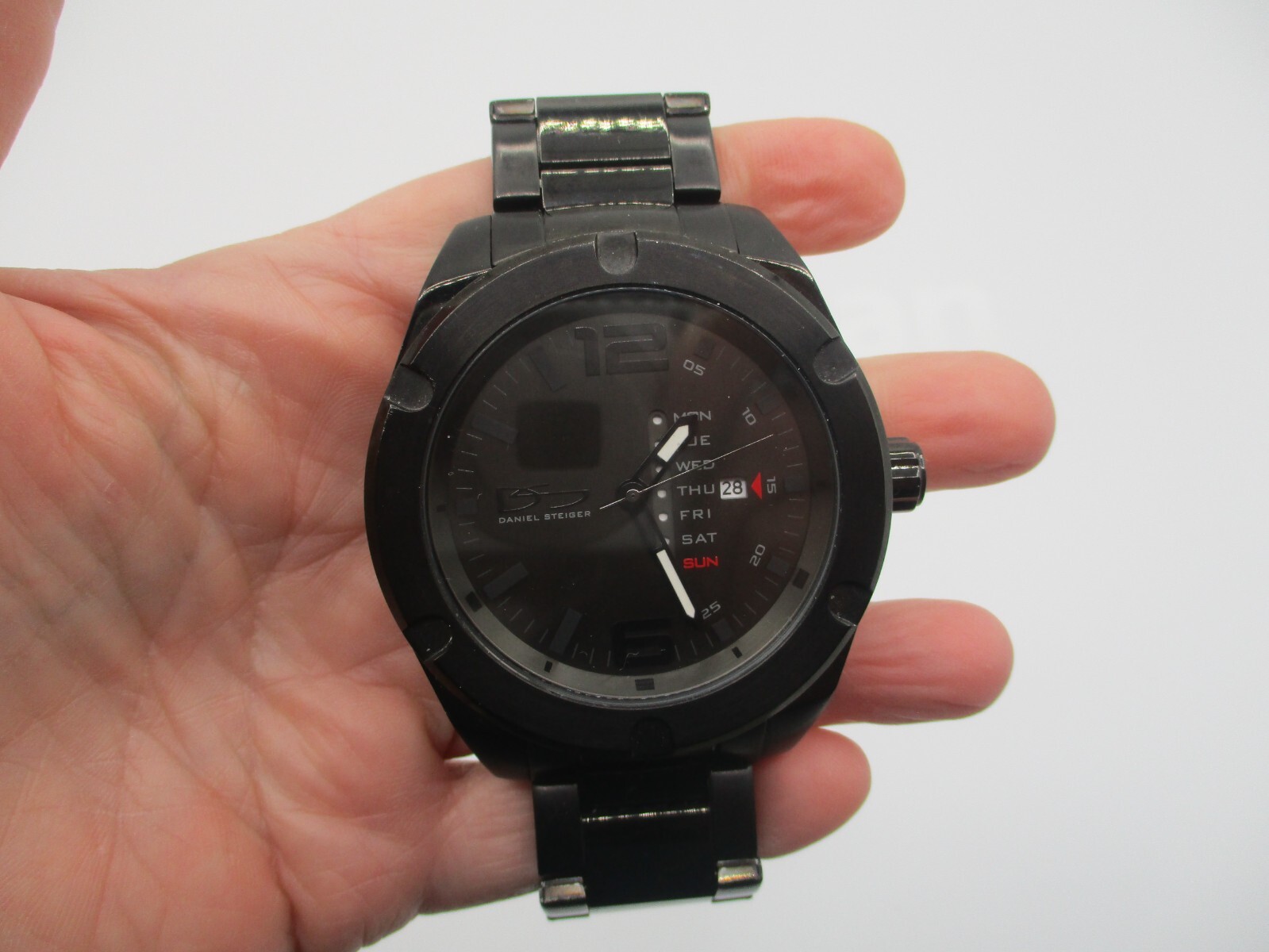 DANIEL STEIGER 9170K-M HEAVY SOLID BLACK STAINLES… - image 1