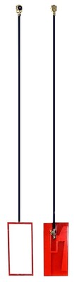 Set of 2x 30cm (12in) High Gain Antenna for I-PEX MHF (IPEX1) Compatible 2.4