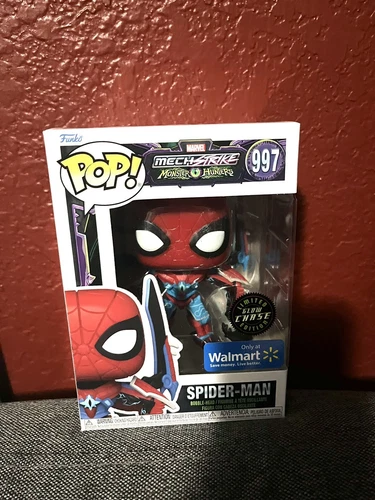 #997 Mechstrike Monster Hunters Edición Limitada Glow Chase Walmart Spider Man