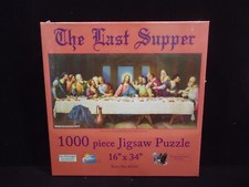 SunsOut The Last Supper Jigsaw Puzzle 1000 Pcs 16" x 34" NEW SEALED 46215