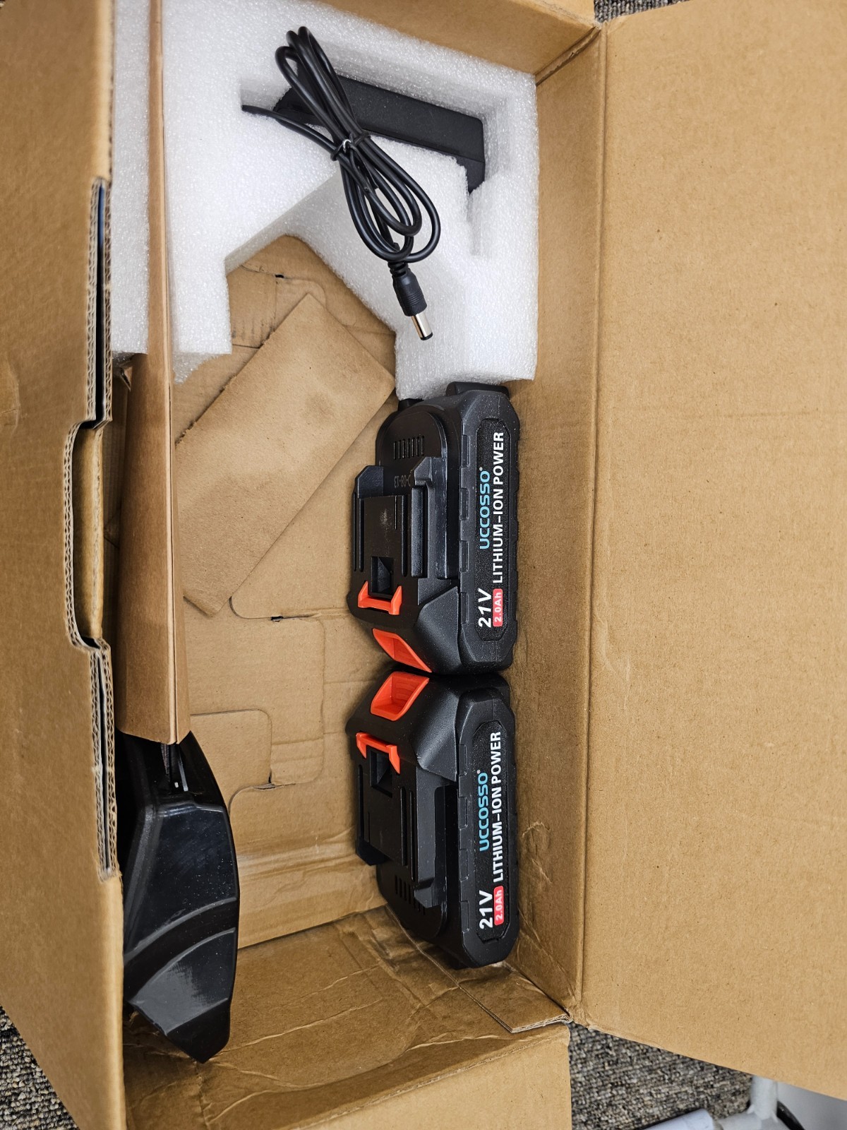 Cordless Hedge Trimmer 21v Electric Grass Shears & Shrub Trimmer w/ 2 Battery