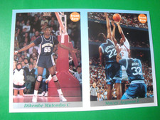 Dikembe Mutombo - Stacey Augmon 1992 Front Row Promo card # 98 & 99 - Georgetown
