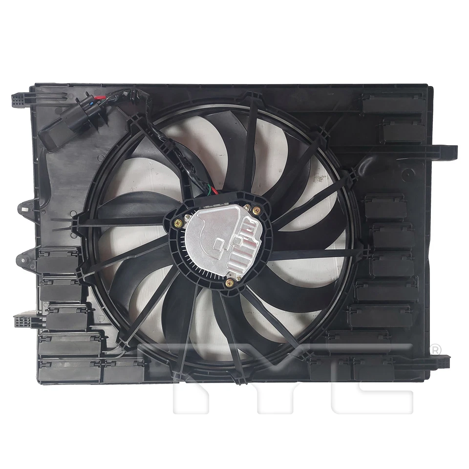 散热器和冷凝器冷却风扇组件适用于 22-24 沃尔沃 XC-60 31493262 — 第 2/4 张图片