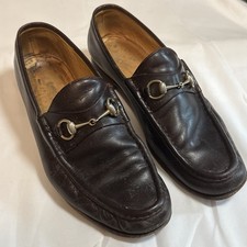 Gucci Mens Loafer Brown Vintage Size 44 Made In Italy