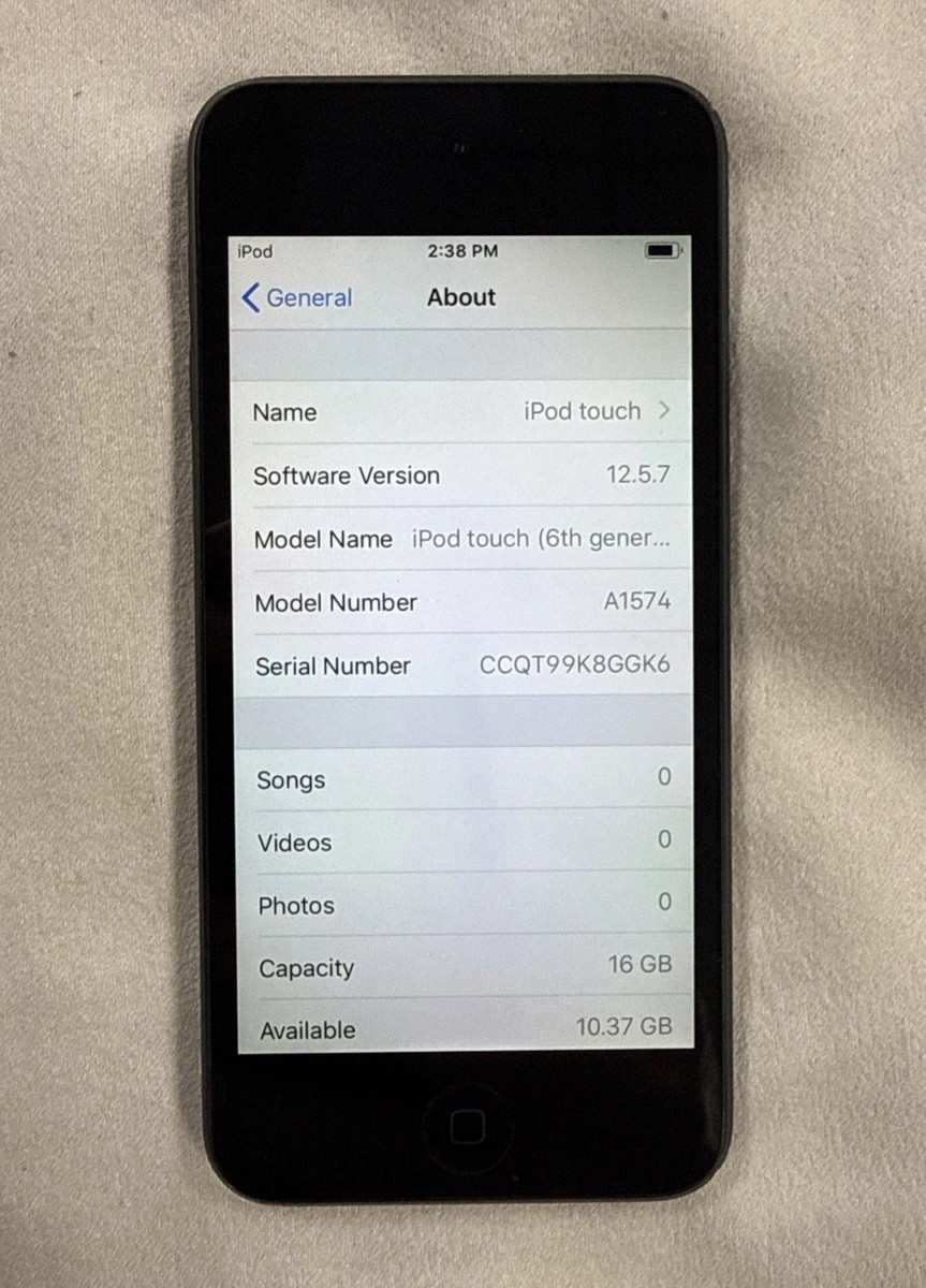 Apple iPod Touch A1574 (6th Gen) 16GB - Gray - 