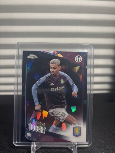 2026 Topps Chrome Sapphire UEFA Club Competitions Morgan Rogers Black  /10