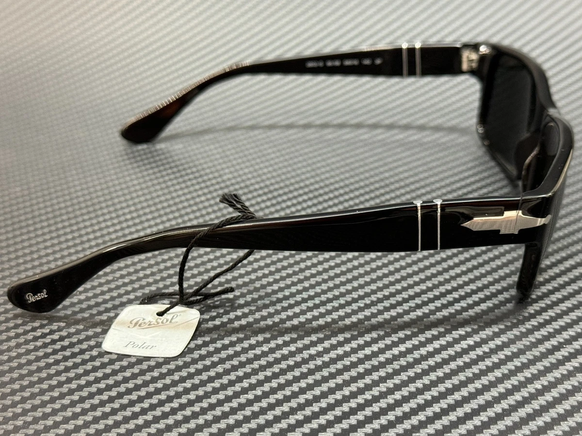 PERSOL PO2803S 95 58 Black Rectangle Men's 58 mm Polarized Sunglasses