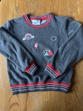 Girl Scouts Sweatshirt Girls Medium Gray Girl Power Graphic Crewneck
