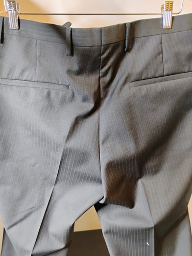 Tiger of Sweden 1903 Dark Grey Hint Of Blue Slim Luxury Trousers Men's Size 52 - Picture 2 of 8