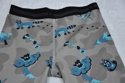 Burton Base Layer Pants Youth 5/6 Gray Blue Animals DRYRIDE Thermal Kids Snow - Picture 3 of 8